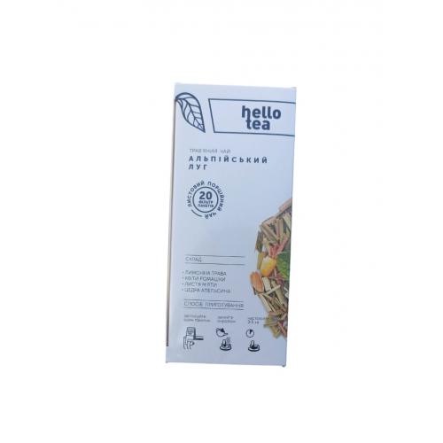 Чай Hello Tea травяной Альпийський Луг 20 п